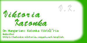 viktoria katonka business card